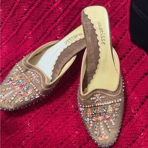 Matisse Women's Embellished Brown Mules
